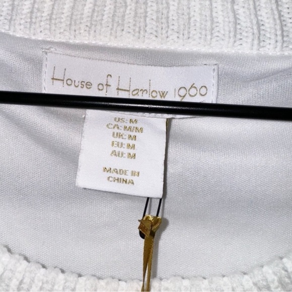 House of Harlow Pointelle and Fringe Knitted top Skirt Set Size Medium - Picture 8 of 9